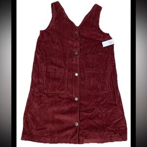 NWT Old Navy Corduroy Maroon Girl’s Jumper Large 10/12